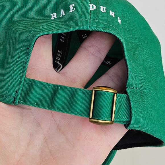 Rae Dunn "Kiss Me, I'm Irish" Green Cotton Baseball Cap Hat With Clover - Picture 9 of 9